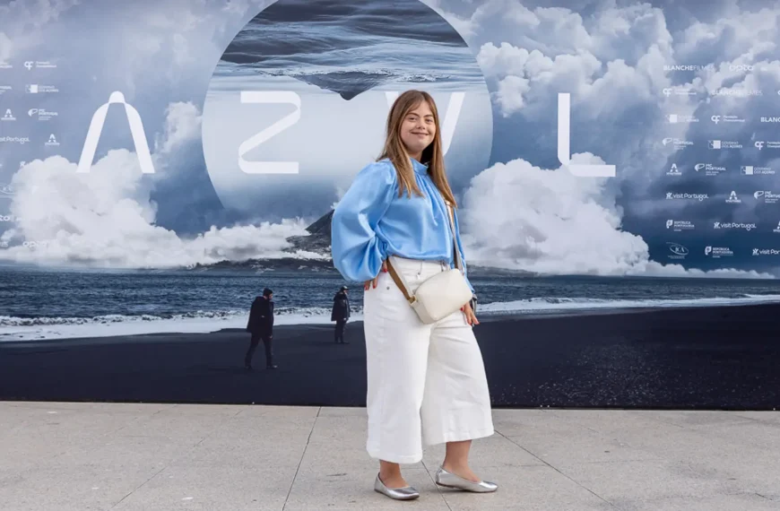 Leonor Belo na antestreia da série Azul em Lisboa na Fundação Champalimaud