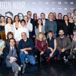Elenco completo da série Lisbon Noir durante a apresentação oficial no Museu da Água