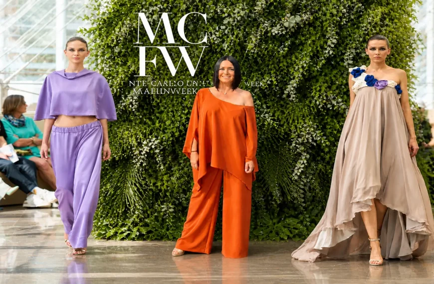 Modelos desfilam coleção de Diana Mara na Monte Carlo Fashion Week