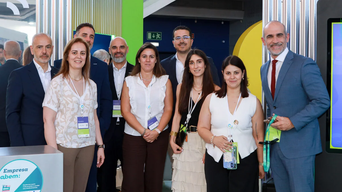 Equipa da Cooprofar durante a Expofarma 2026 no Centro de Congressos de Lisboa.