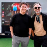 Fernando Alvim e Rui Unas na apresentação do BacanaPlay Digital Stage do Rock in Rio Lisboa 2026