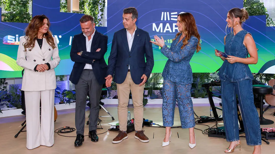 Mónica Serrano na apresentação oficial do MEO Marés 2026 em Matosinhos.