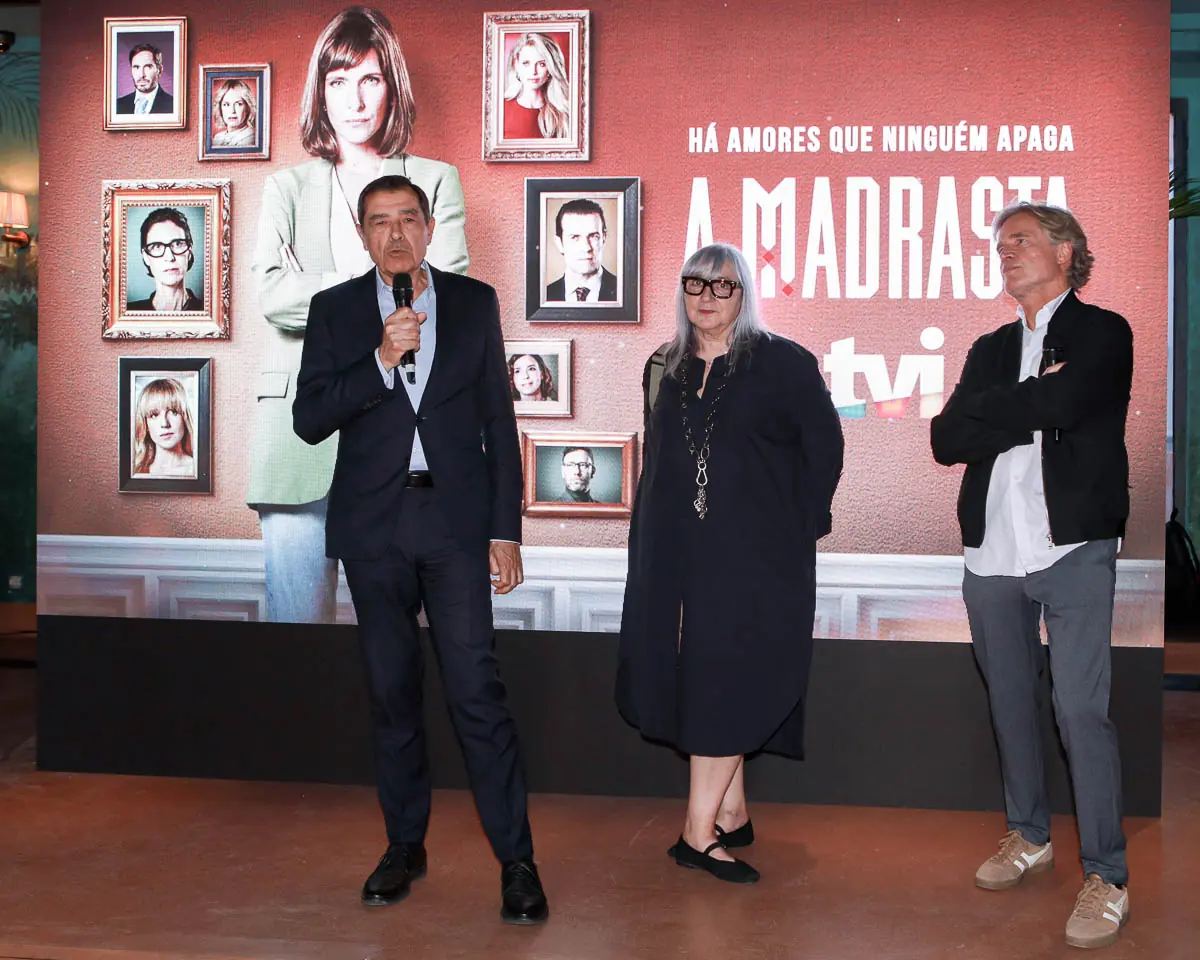 Momento da apresentação oficial da novela A Madrasta durante o evento de lançamento da TVI