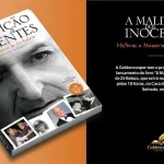 Cartaz promocional do livro A Maldição dos Inocentes de José Manuel Beleza.