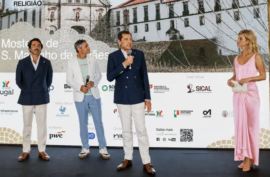 Cerimónia de apresentação dos finalistas das 7 Novas Maravilhas de Portugal 2026 no Palácio Nacional de Queluz.