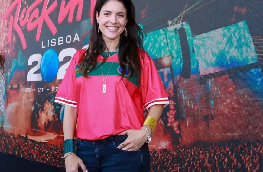 Roberta Medina, CEO do Rock in Rio, durante a apresentação do Rock in Rio Lisboa 2026, a menos de 10 dias da abertura de portas.