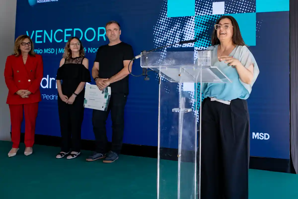 Representantes do projeto Pedrinhas Natur recebem o Prémio MSD Maria José Nogueira Pinto 2026, distinção que reconhece iniciativas inovadoras na área da economia social e do apoio às comunidades.