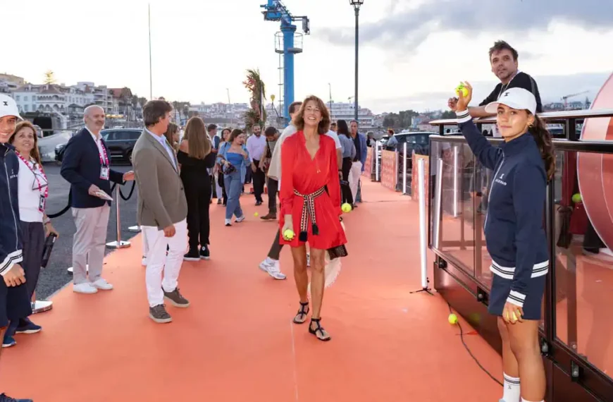 Espaço do Millennium Estoril Open na Festa de Verão da TVI, onde convidados participaram numa ativação promocional do torneio, reforçando a ligação entre o ténis e um dos eventos sociais mais mediáticos do verão português.