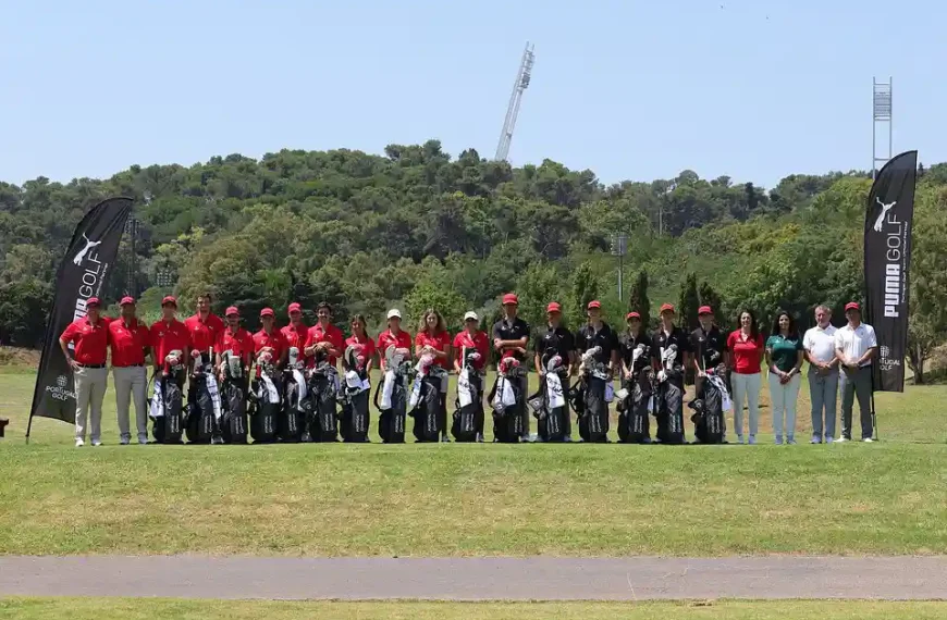 Atletas das Seleções Nacionais de Golfe apresentam os novos equipamentos da PUMA Golf após a parceria com a Federação Portuguesa de Golfe.